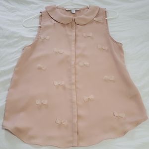 Lauren Conrad dusty Pink blouse